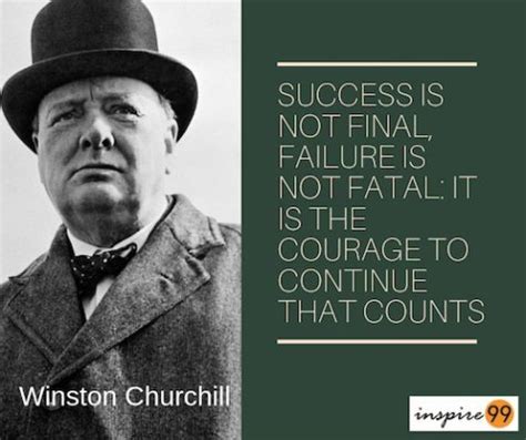 Success is not final, failure is not fatal - Winston Churchill - Inspire99