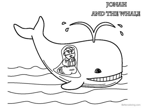 Cute Coloring Pages of Jonah And The Whale - Free Printable Coloring Pages