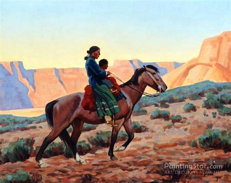 Navajo Mother, 1945 Artwork By Maynard Dixon Oil Painting & Art Prints ...