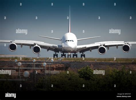 Airbus A380 take off Stock Photo - Alamy