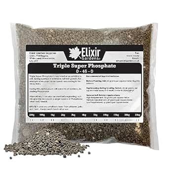 Elixir Gardens Triple Super Phosphate Fertilizer | 2.5kg Bag | N.P.K. 0 ...