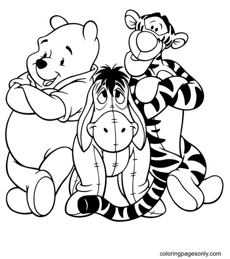 Baby Tigger And Eeyore Coloring Pages