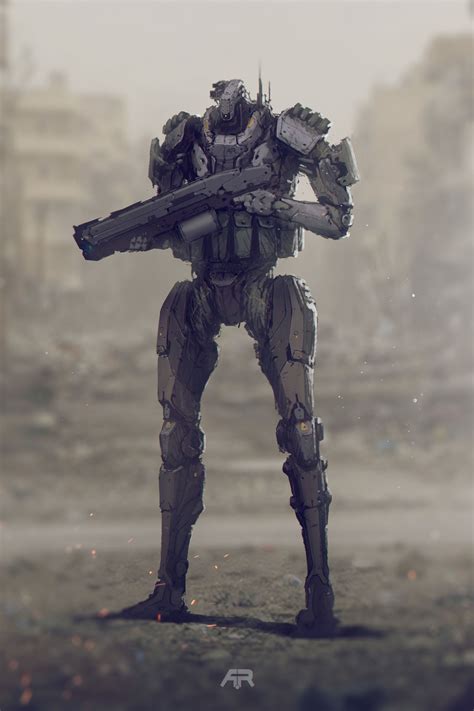 Futuristic war robot - vicanuts