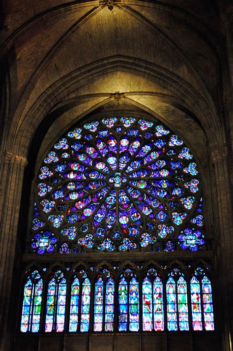 Rose Window, Notre Dame - Paris | Stained Glass Windows - Sacred ...