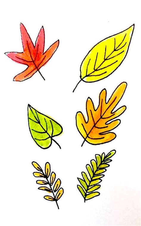 7 Ways to Draw Fall Leaves | Fall leaves drawing, Fall drawings, Leaf ...