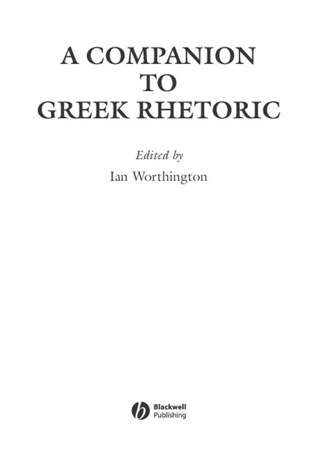 (PDF) Gorgias the Sophist and Early Greek Rhetoric | Jeroen Bons ...