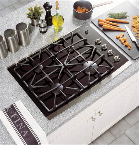 Best Buy: GE Profile Series 30" Built-In Gas Cooktop Stainless steel ...