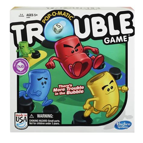 Hochwertige Ware Trouble Board Game for Kids Ages 5 & Up 2-4 Players ...