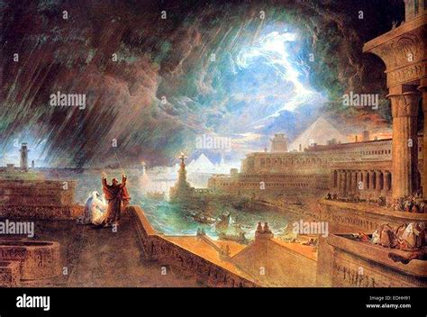 The Seventh Plague of Egypt, John Martin, 1823 Old testament bible ...