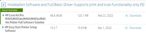 HP LaserJet Pro M404n Printer Driver Download for Windows 10,8,7