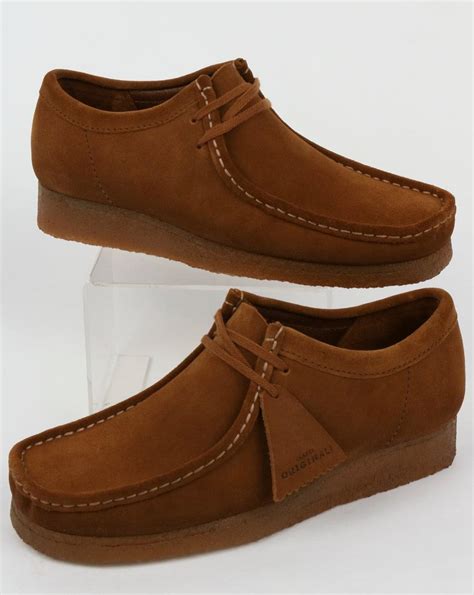 Clarks Originals Wallabee Shoes Cola Suede Brown Moccasin | Free ...