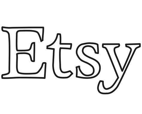 Black And White Etsy Logo Transparent : Etsy Logo Transparent Png ...