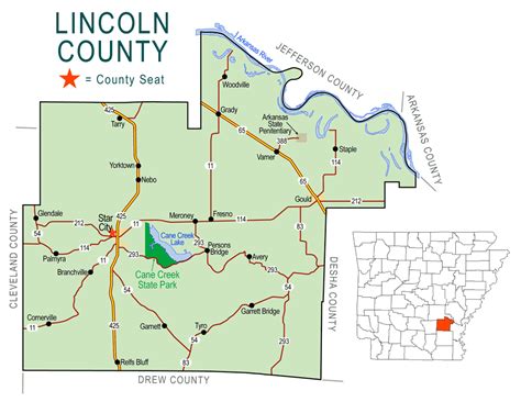 zz Lincoln County Map - Encyclopedia of Arkansas