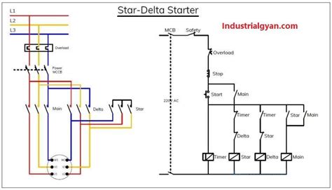 Control Circuit Diagram For Star Delta