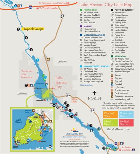 Lake Havasu City Lake Map