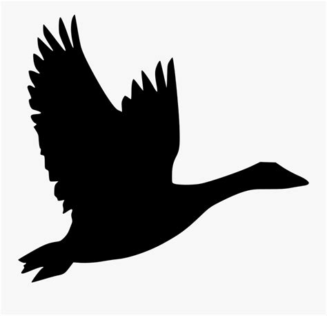 Bird Goose Flight Duck Clip Art - Canada Goose Icon Png , Free ...