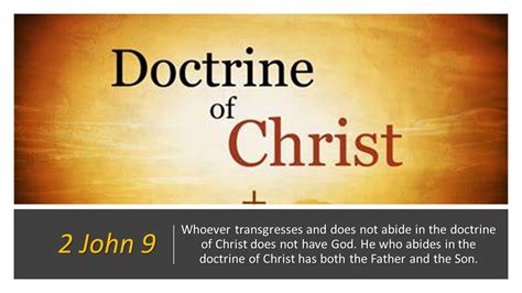 The Doctrine Of Christ | The Heaton File