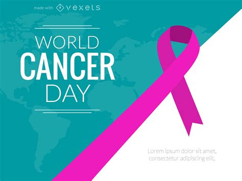 World Cancer Day Poster Maker Vector Download