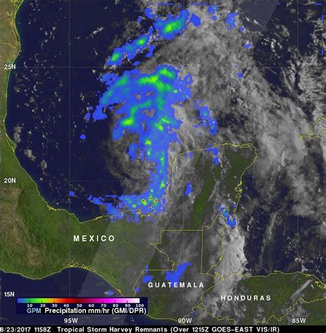 NASA Satellites Watch as Hurricane Harvey Intensifies Off Texas Coast ...