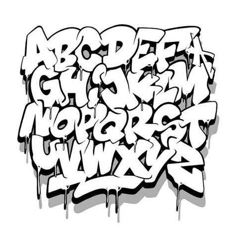 Graffiti Letters coloring page - Download, Print or Color Online for Free