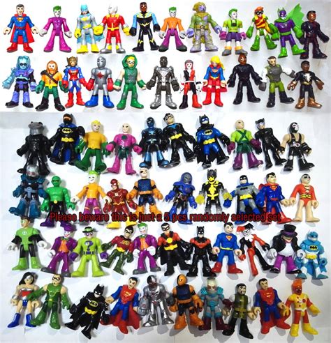 Lot of 5 PICS Imaginext Random Select DC Super Hero Loose Action Figure ...