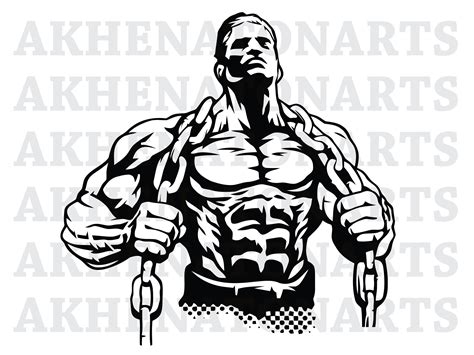 Gym Logo Svg Gym Svg Bodybuilder Logo Png Muscle Man Etsy | The Best ...