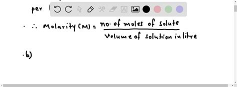 SOLVED:What is the definition of molarity? Show that the ratio of ...