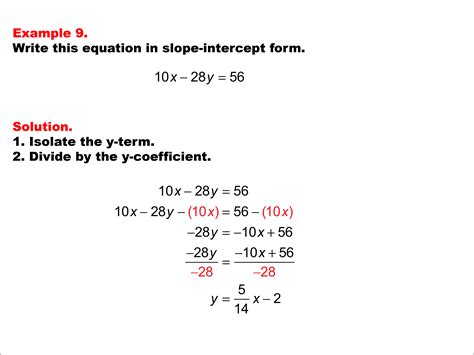 Illustrated Math Dictionary--Linear Functions--Example Set 9 | Media4Math