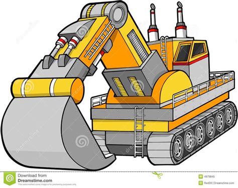 There Is 52 Clip Art Of Digger Machine Free Cliparts All Used For Free