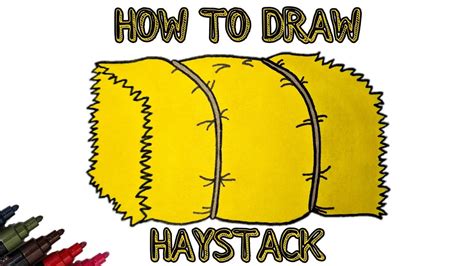 How to draw a haystack | Drawing tutorial - YouTube