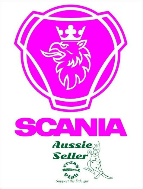 SCANIA decal 170 x 150 mm choose your color - Crazy Fish