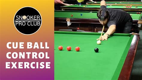 Cue ball control exercise. - YouTube