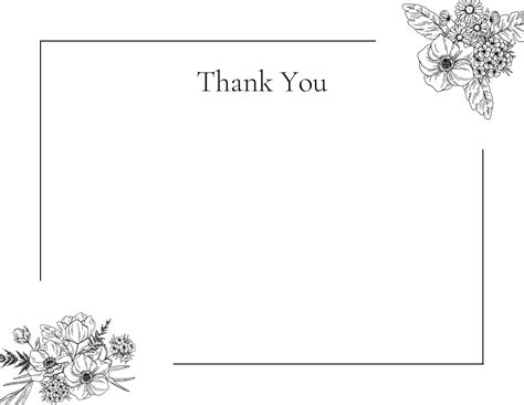 Thank You Note Cards Template