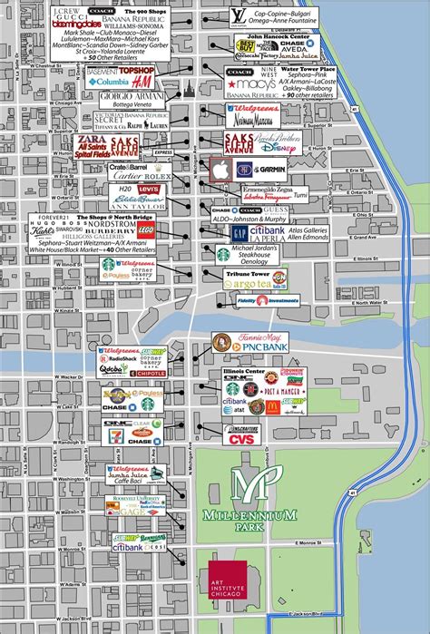 Printable Downtown Chicago Map