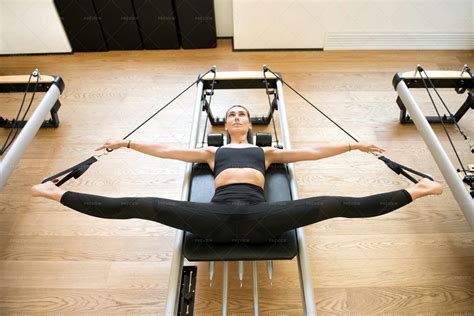 Woman Using Pilates Machine - Stock Photos | Motion Array