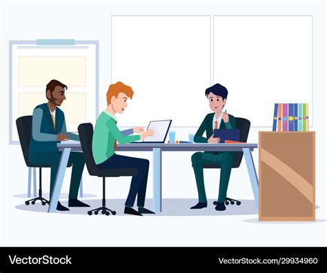 Business people office team cartoon characters Vector Image