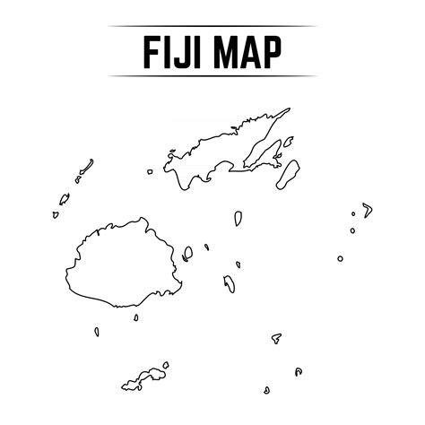 Blank Map Of Fiji