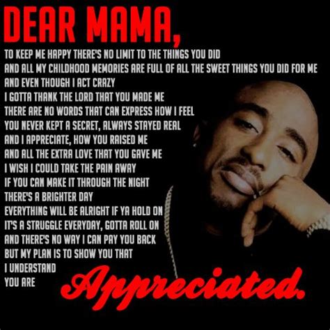 Virgil Clarke Berita: Tupac Shakur Song Dear Mama Lyrics