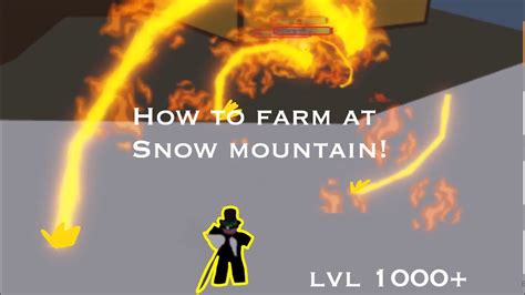 HOW TO FARM AT SNOW MOUNTAIN! | Blox Fruits (lvl 1000+) - YouTube