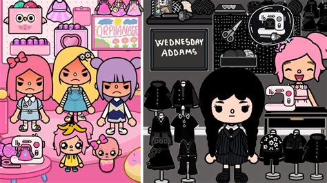 Girl Made Clothes For Wednesday Addams | Toca Life Story | Toca Boca ...