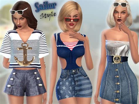 Sims 4 Sailor Outfit CC