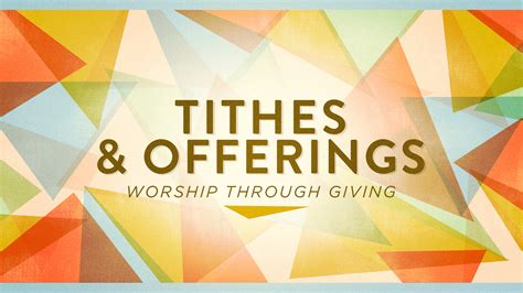 Tithes and Offerings – APOSTOLIC INFORMATION SERVICE