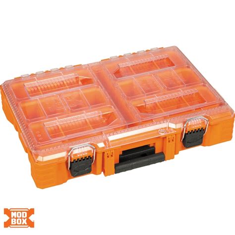 Klein Tools MODbox 12-in Orange Plastic Tool Box in the Portable Tool ...