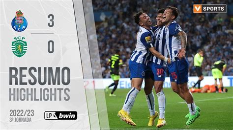 Highlights | Resumo: FC Porto 3-0 Sporting (Liga 22/23 #3) - YouTube