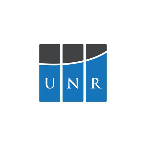 UNR letter logo design on white background. UNR creative initials ...