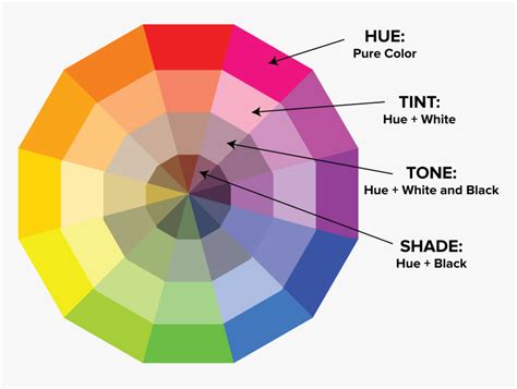 Color Wheel Hue Tint Tone Shade, HD Png Download , Transparent Png ...