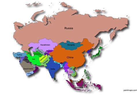 Map Of Asia, Asia Political Map HD Wallpaper Pxfuel, 52% OFF