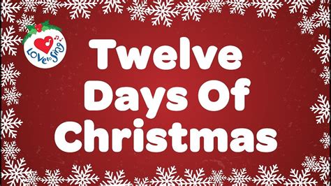 เพลง: The Twelve Days of Christmas - การแปลและเนื้อเพลง - Christmas Songs