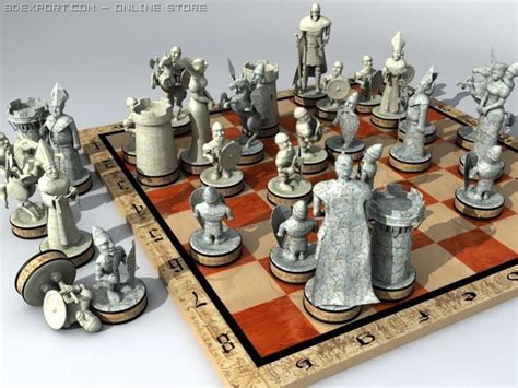 Medieval 3d Printed Chess Set | ubicaciondepersonas.cdmx.gob.mx