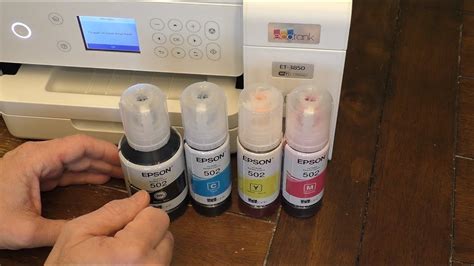 How to Refill Ink in an Epson EcoTank Printer - YouTube